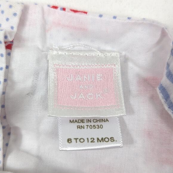 Janie and Jack Dress Baby Girls Size 6-12m Floral Sundress Smocked - Picture 4 of 5